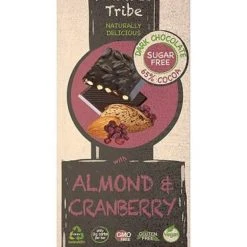 Sweetas954 Gift Ideas Nature's Tribe - Dark Chocolate With Almond & Cranberry Sugar Free