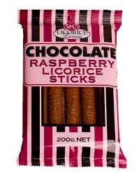 Sweetas954 Licorice Lovers Chocolate Raspberry Licorice Sticks