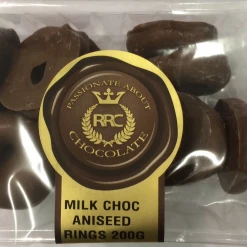 Sweetas954 RRC Milk Choc Aniseed Rings Rocky Road Chocolate Co.