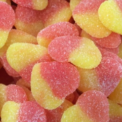 Sweetas954 Yellow Sour Peach Hearts - 10kg Box