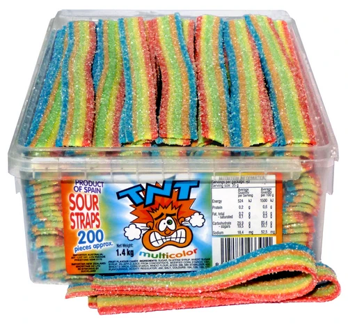 Sweetas954 TNT Multicolor Sour Straps Kid's Party Faves 3 Sweetas954 TNT Multicolor Sour Straps Kid's Party Faves